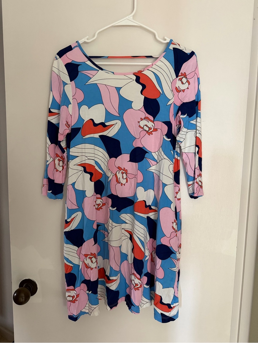 Fighting Eel Ava Sky Tropical Floral Dress Print Mini Dress XS